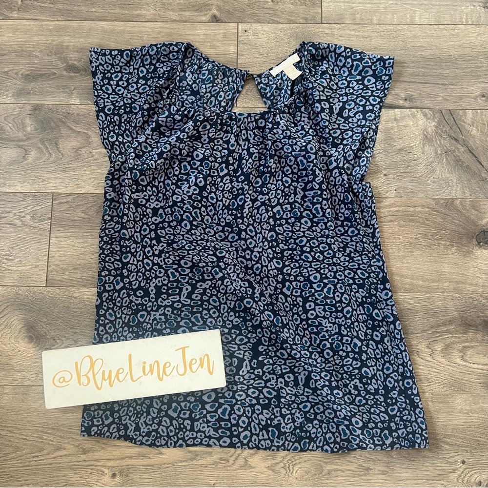 SOLD! Banana Republic Silk Animal Print Top